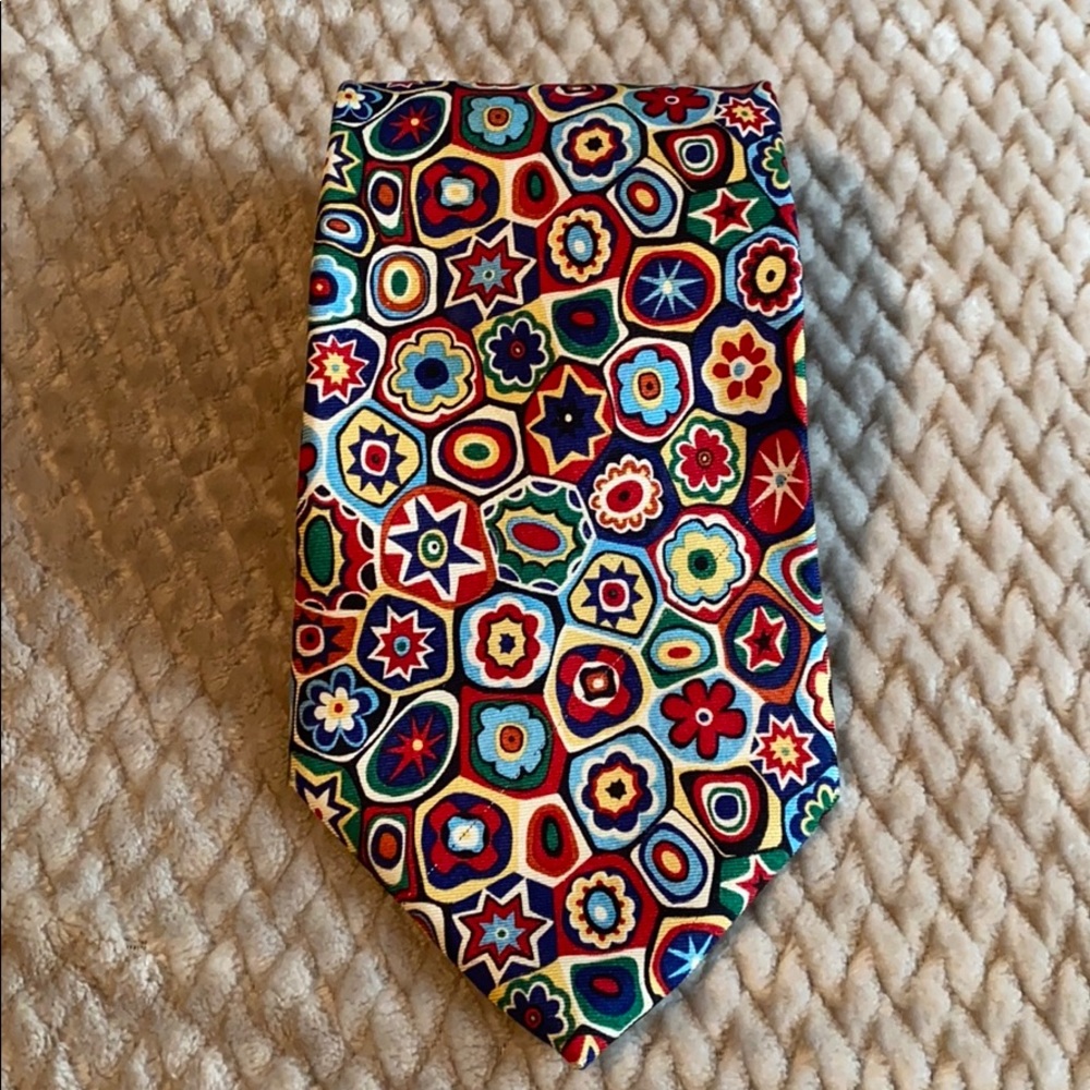 Colorful men’s silk tie
